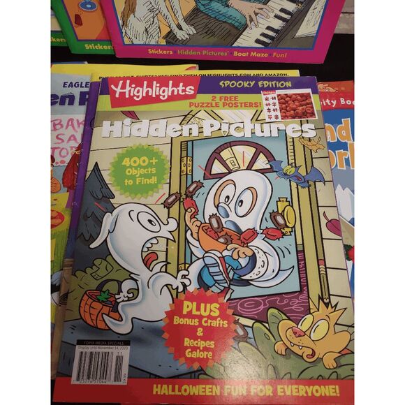 Lot of 12 Children's Puzzle Bks - Highlights Puzzle Buzz, Hidden Pictures & More - Picture 4 of 6
